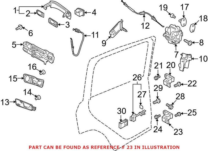 VW Door Hinge 5N0831401